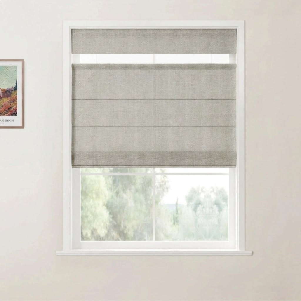 Harper Custom Top Down Bottom Up Roman Shades: Precision Light & Privacy Control