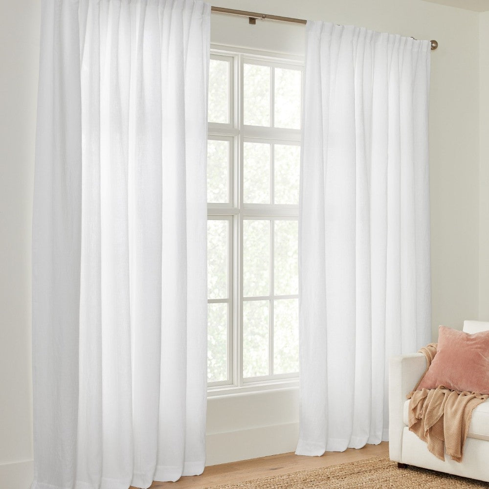 Belgian Flax 100% Linen Unlined Curtain Custom - MorraHome