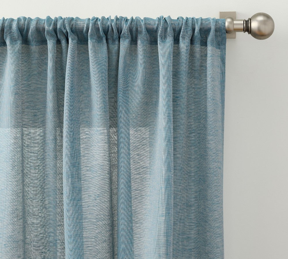 Belgian Flax 100% Linen Sheer Curtain Custom - MorraHome