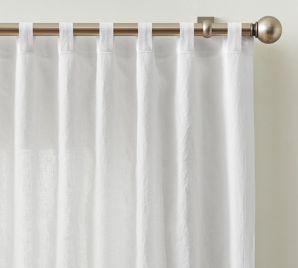 Belgian Flax 100% Linen Unlined Curtain Custom - MorraHome