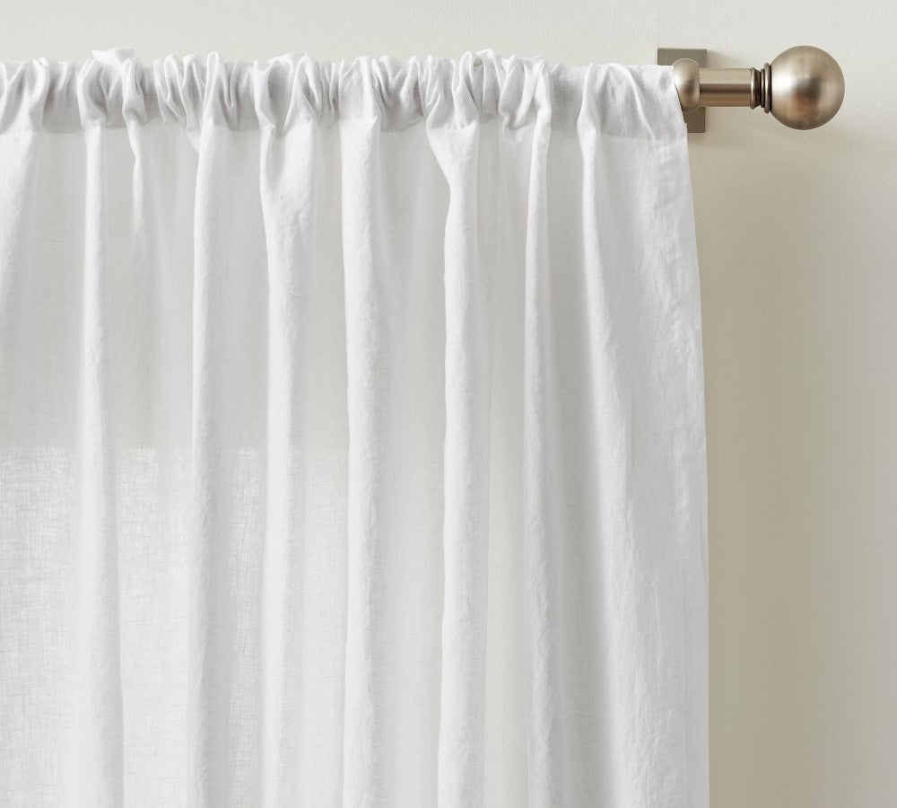 Belgian Flax 100% Linen Unlined Curtain Custom - MorraHome