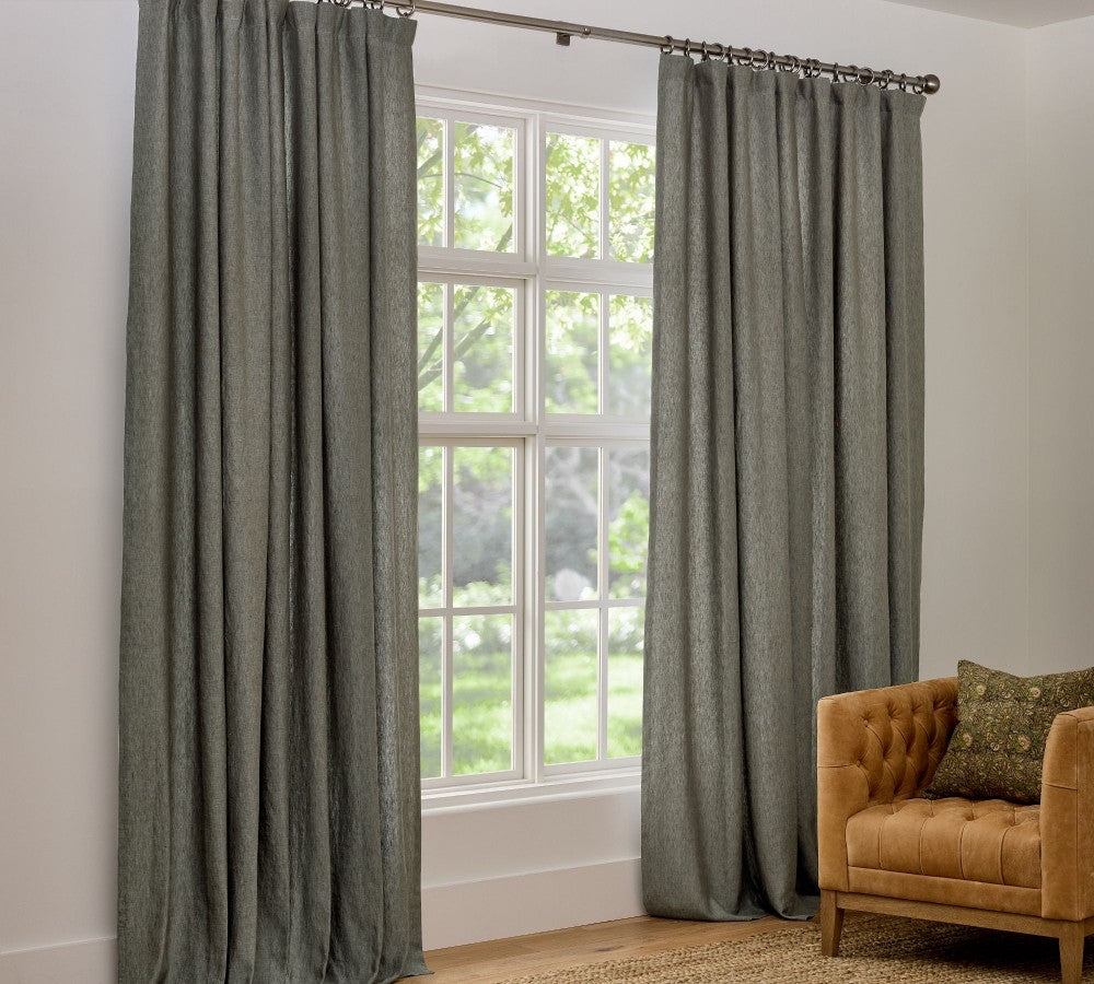 Belgian Flax 100% Linen Unlined Curtain Custom - MorraHome