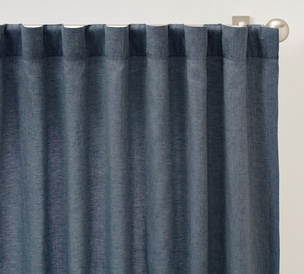 Belgian Flax 100% Linen Unlined Curtain Custom - MorraHome