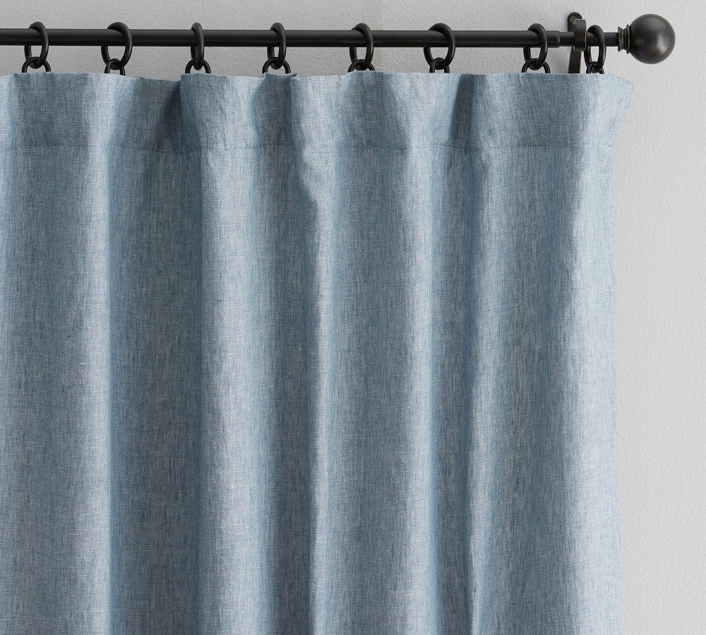 Belgian Flax 100% Linen Unlined Curtain Custom - MorraHome