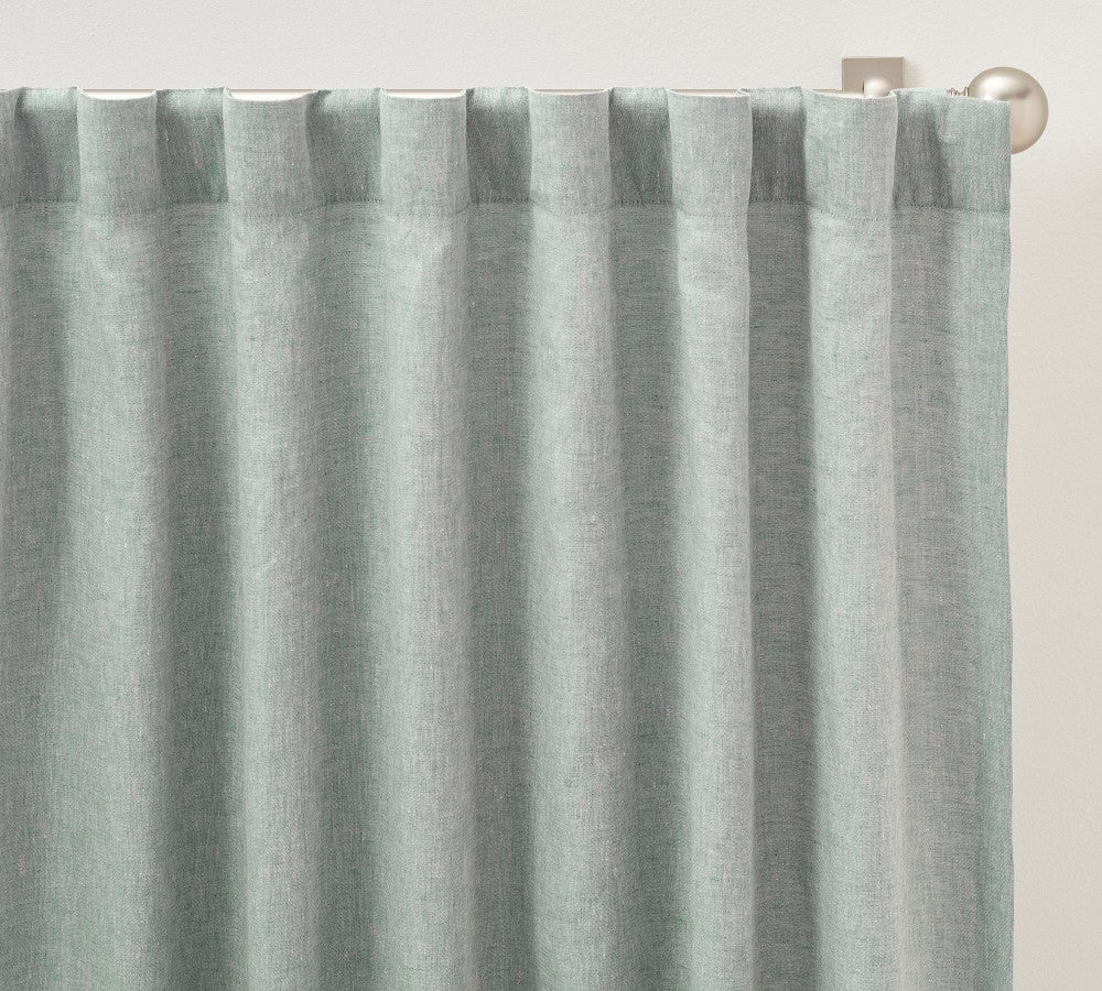 Belgian Flax 100% Linen Unlined Curtain Custom - MorraHome