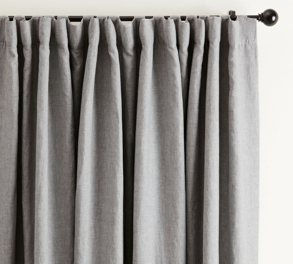 Belgian Flax 100% Linen Unlined Curtain Custom - MorraHome