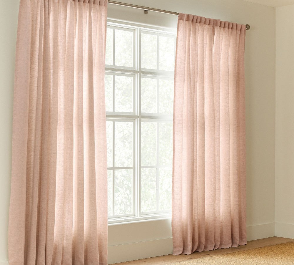 Belgian Flax 100% Linen Unlined Curtain Custom - MorraHome