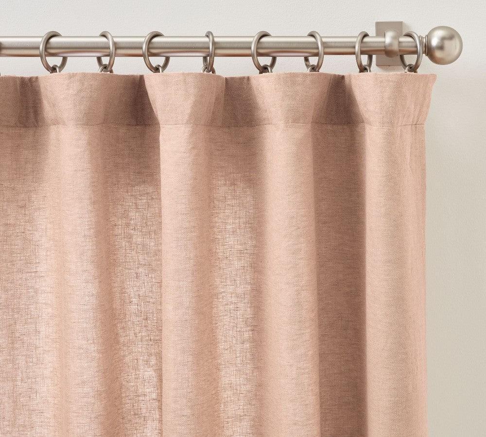 Belgian Flax 100% Linen Unlined Curtain Custom - MorraHome