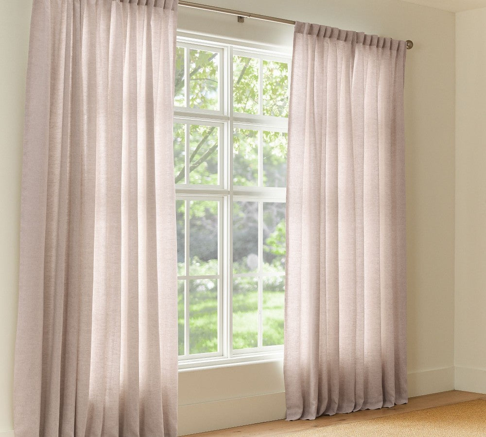 Belgian Flax 100% Linen Unlined Curtain Custom - MorraHome