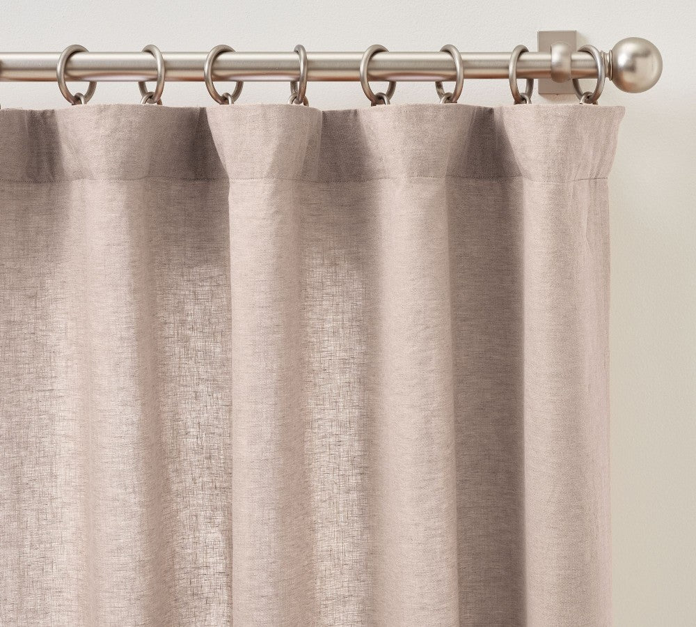 Belgian Flax 100% Linen Unlined Curtain Custom - MorraHome