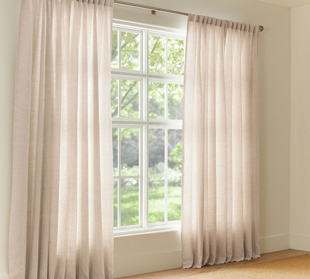 Belgian Flax 100% Linen Unlined Curtain Custom - MorraHome
