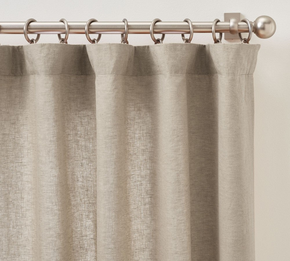 Belgian Flax 100% Linen Unlined Curtain Custom - MorraHome