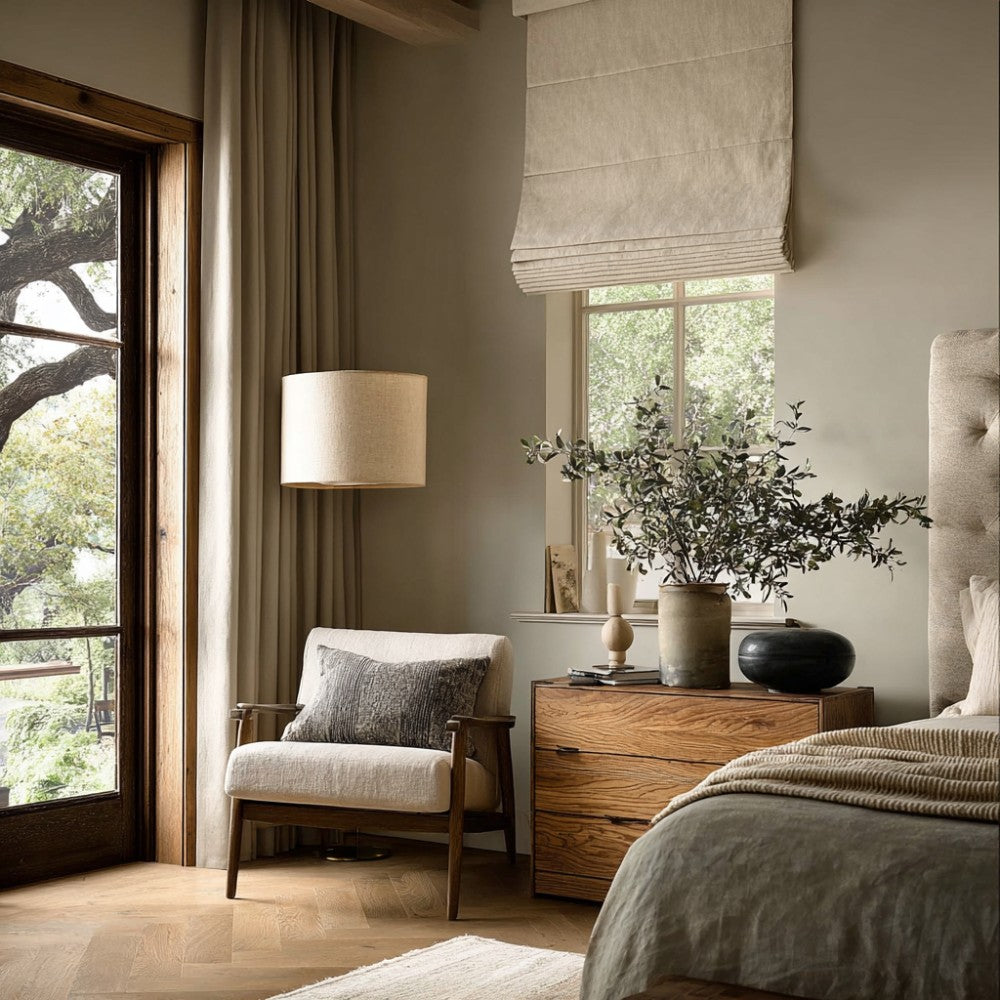 Cordless Blackout Roman Shades – Custom Linen Roman Blinds | MorraHome