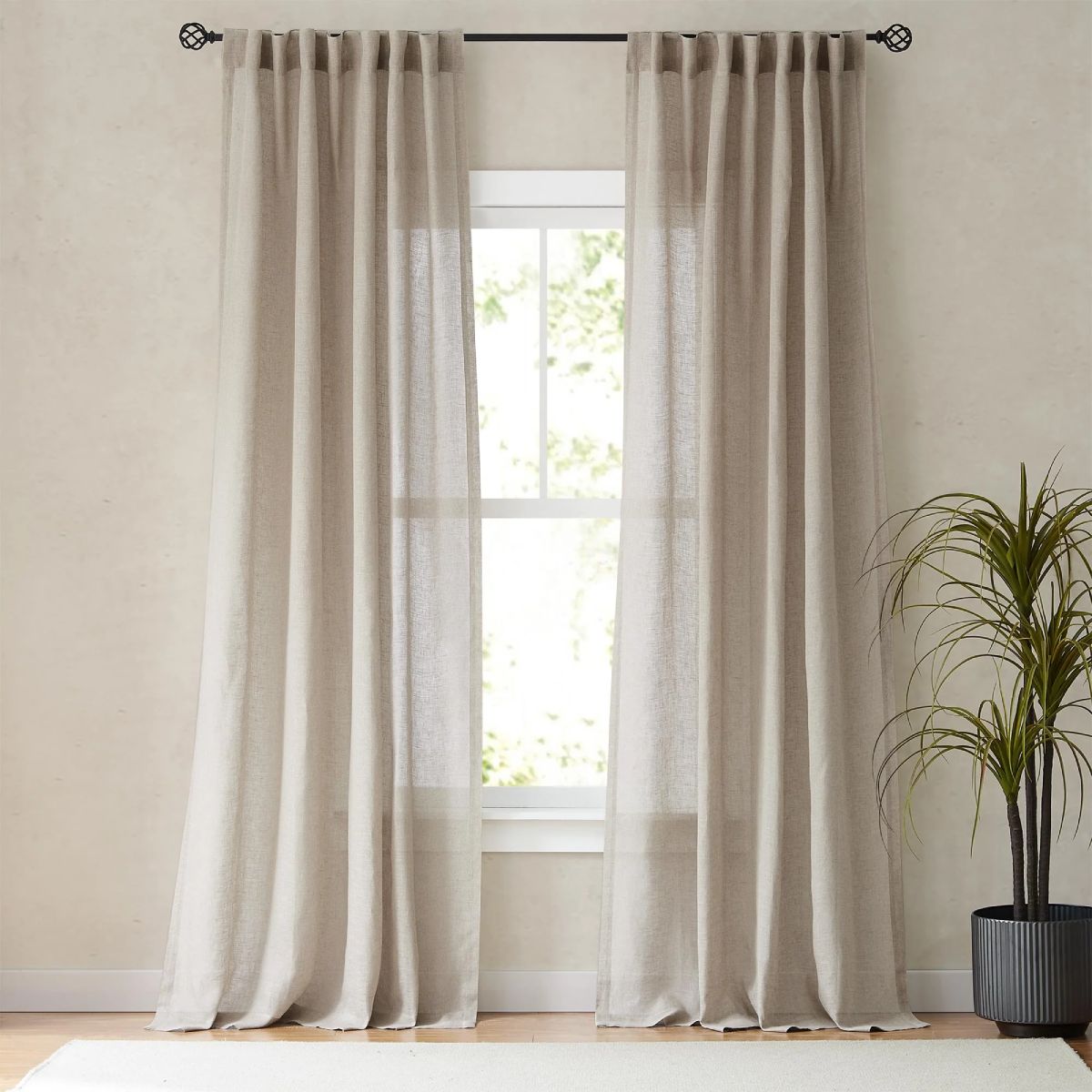 Emery 100% Linen Blackout Curtain Custom - MorraHome