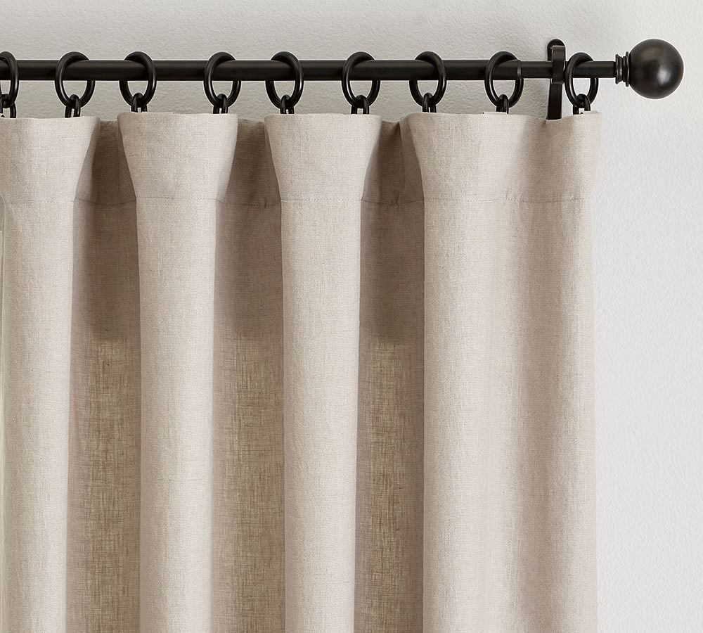 Emery 100% Linen Blackout Curtain Custom - MorraHome