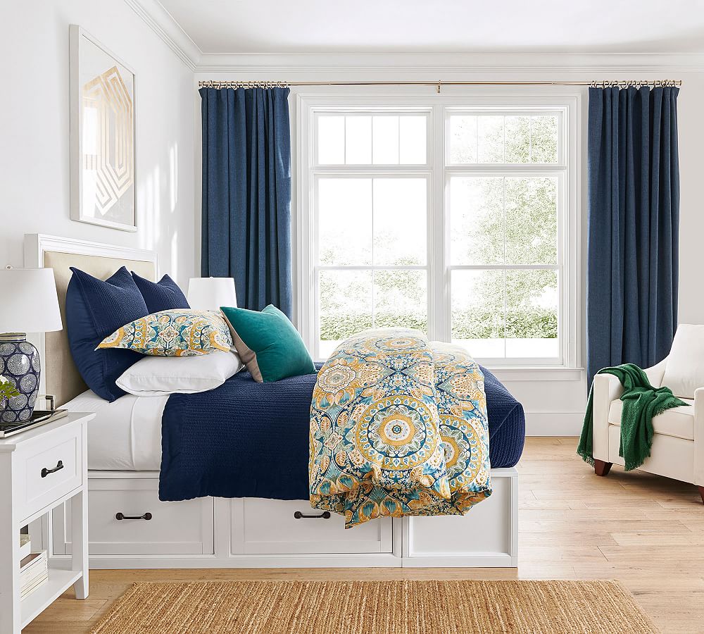 Emery 100% Linen Blackout Curtain Custom - MorraHome