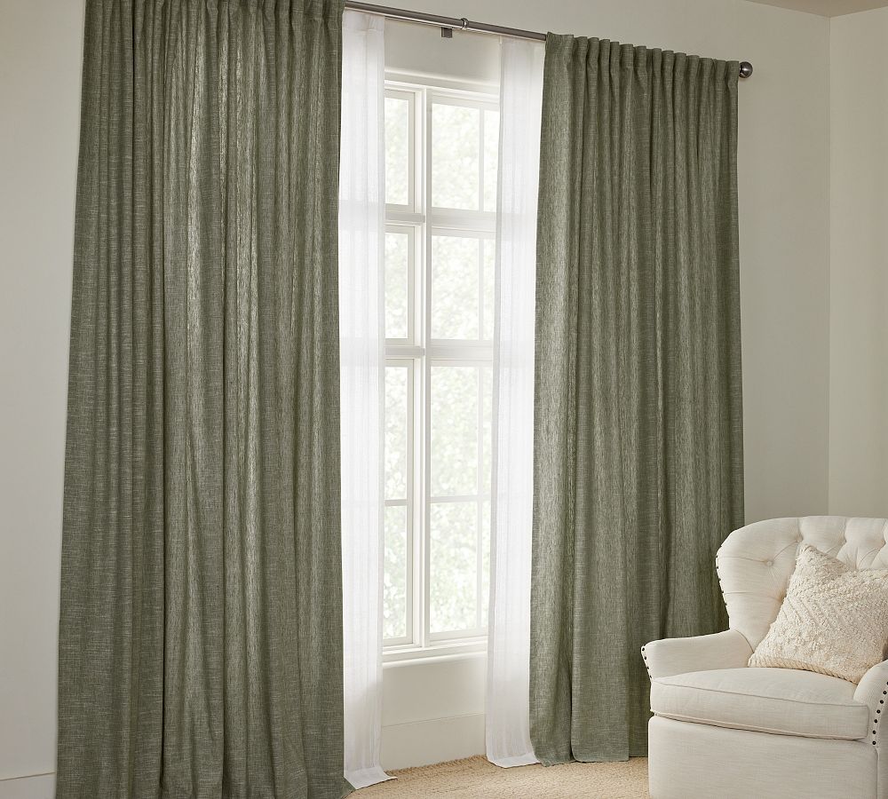 Emery 100% Linen Blackout Curtain Custom - MorraHome