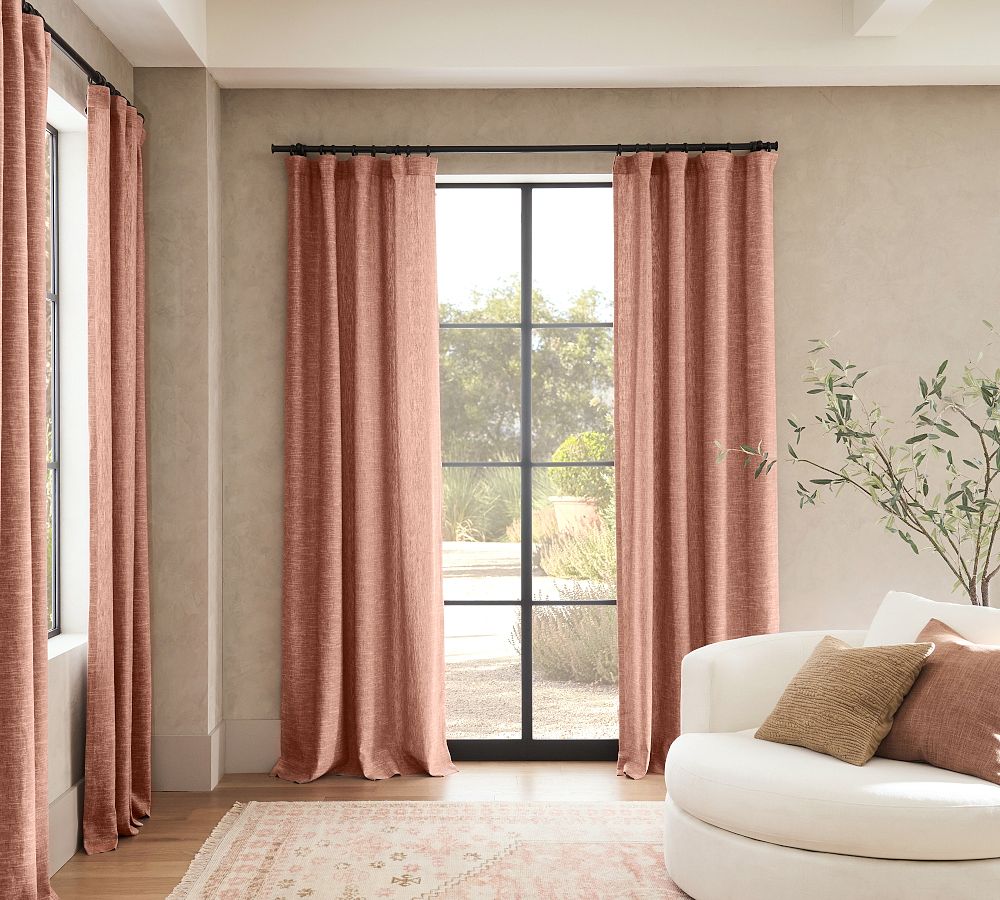 Emery 100% Linen Blackout Curtain Custom - MorraHome
