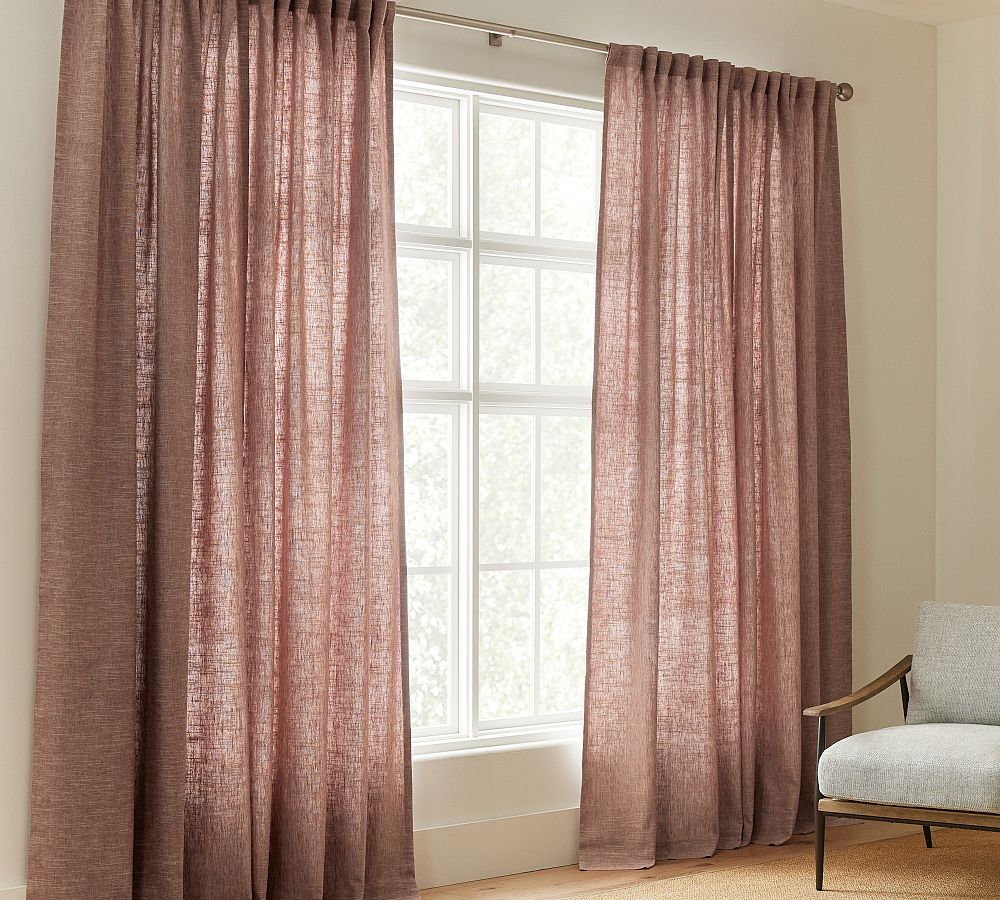 Emery 100% Linen Blackout Curtain Custom - MorraHome