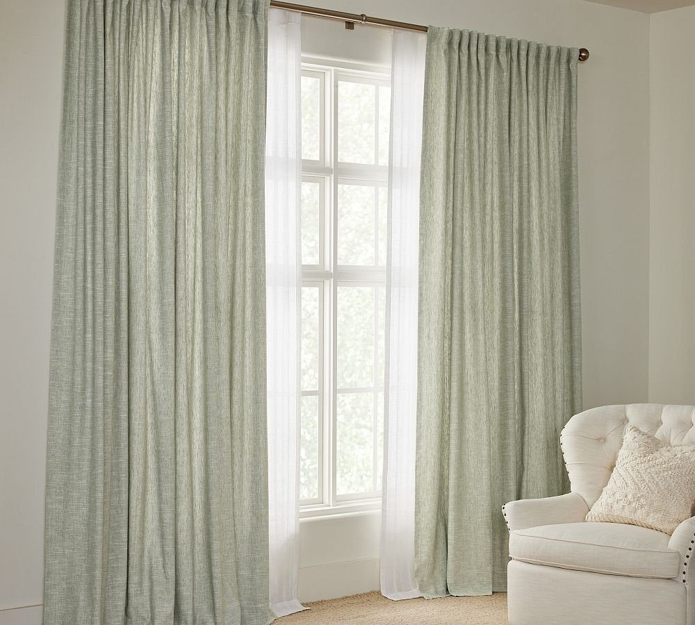 Emery 100% Linen Blackout Curtain Custom - MorraHome