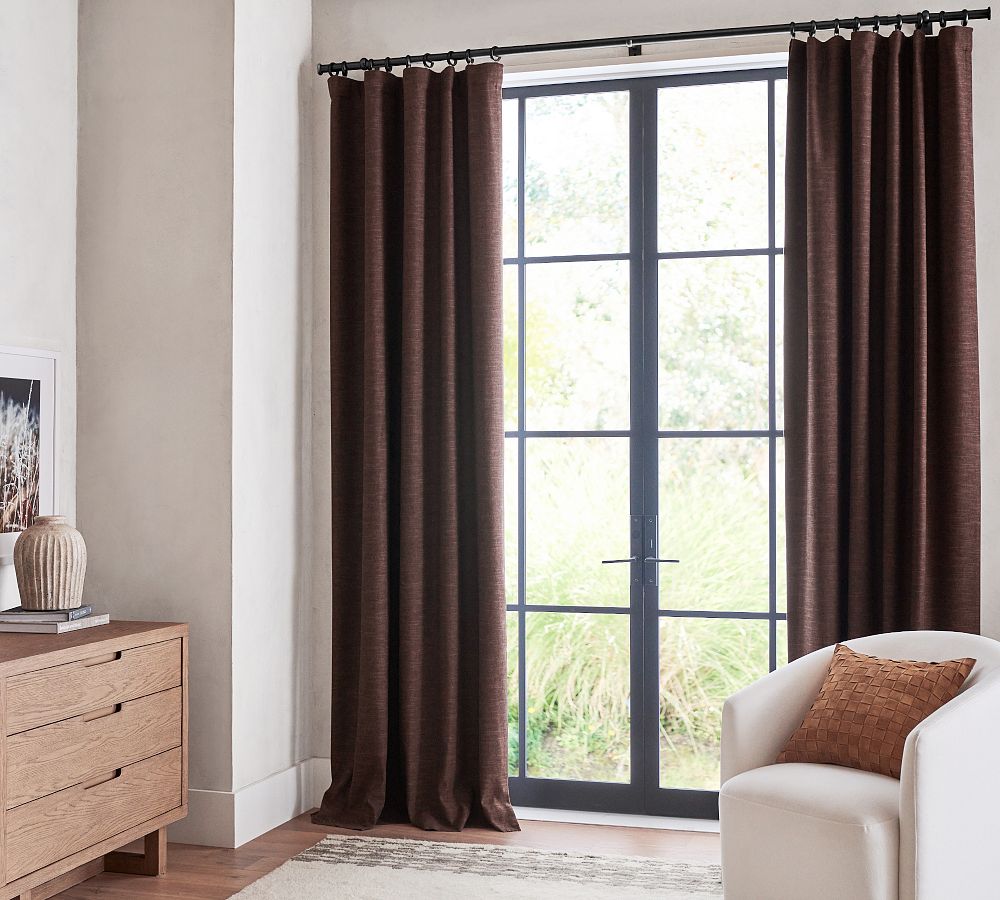 Emery 100% Linen Blackout Curtain Custom - MorraHome