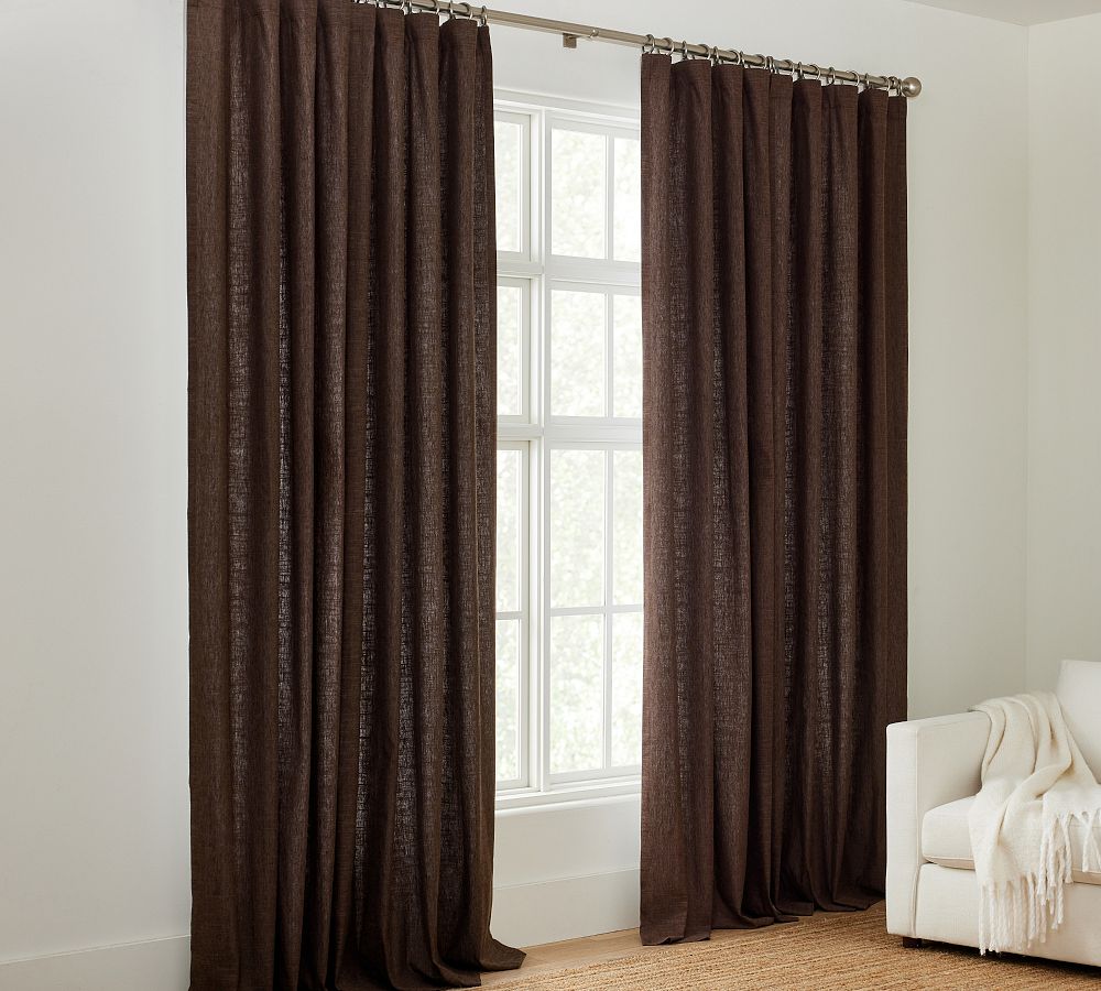 Emery 100% Linen Blackout Curtain Custom - MorraHome