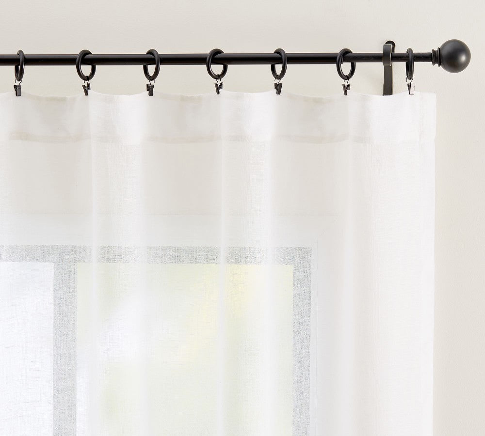 Emery 100% Linen Sheer Curtain Custom - MorraHome