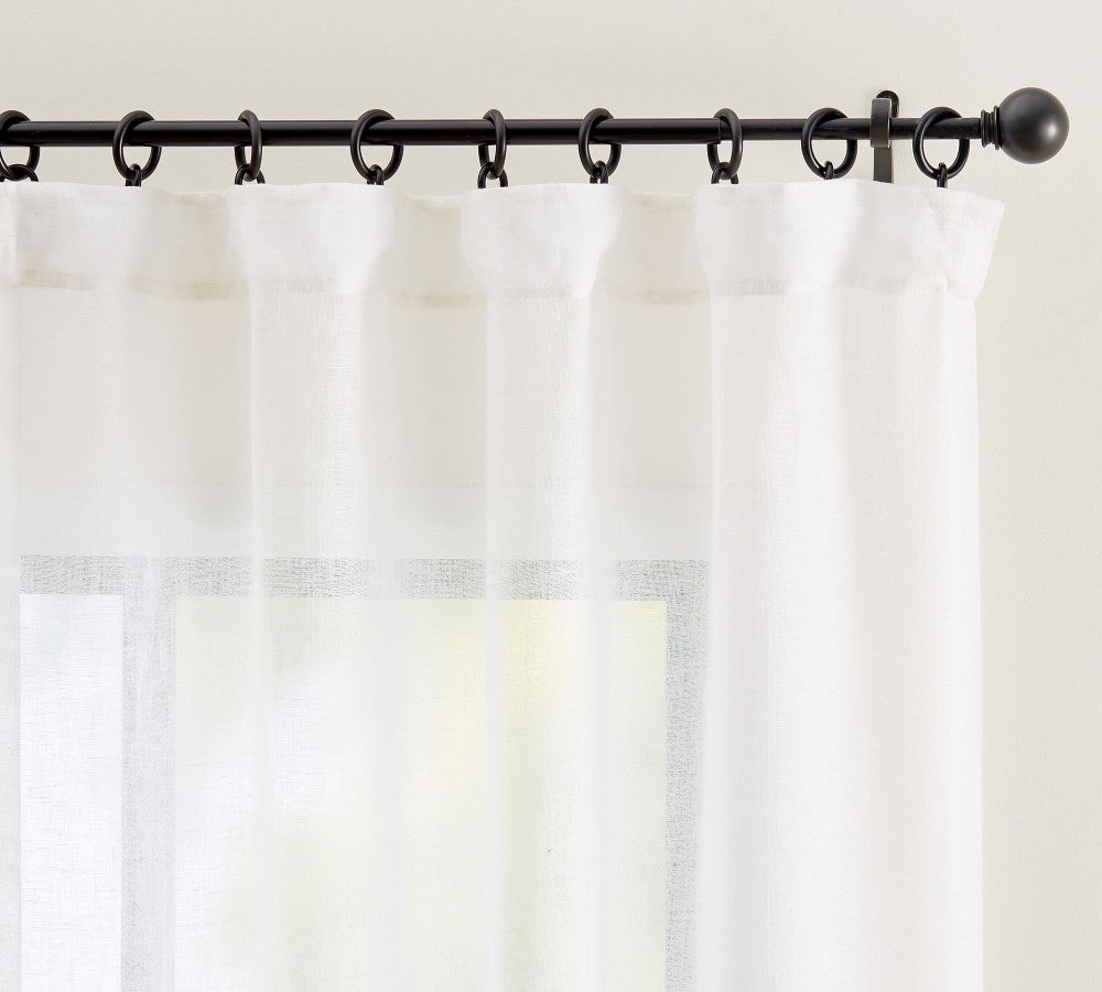 Emery 100% Linen Sheer Curtain Custom - MorraHome