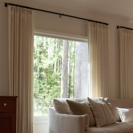 Lilea Linen Custom Curtains Drape Pleated - MorraHome
