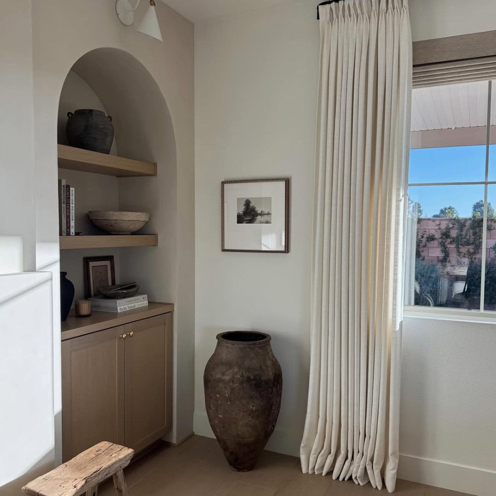 Lilea Linen Custom Curtains Drape Pleated - MorraHome