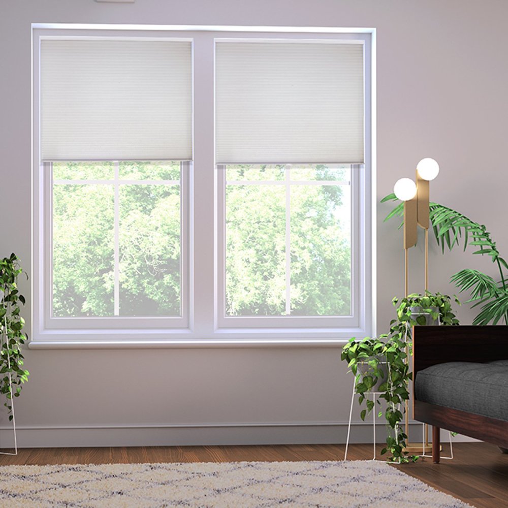 MorraHome No Drill No Tools Cordless Blackout Top Down Bottom Up Cellular Shades - MorraHome