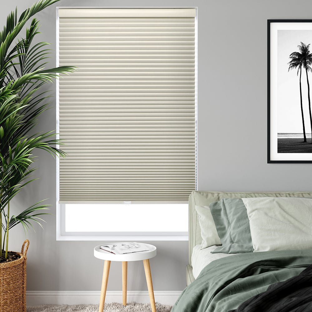 MorraHome No Drill No Tools Cordless Blackout Top Down Bottom Up Cellular Shades - MorraHome