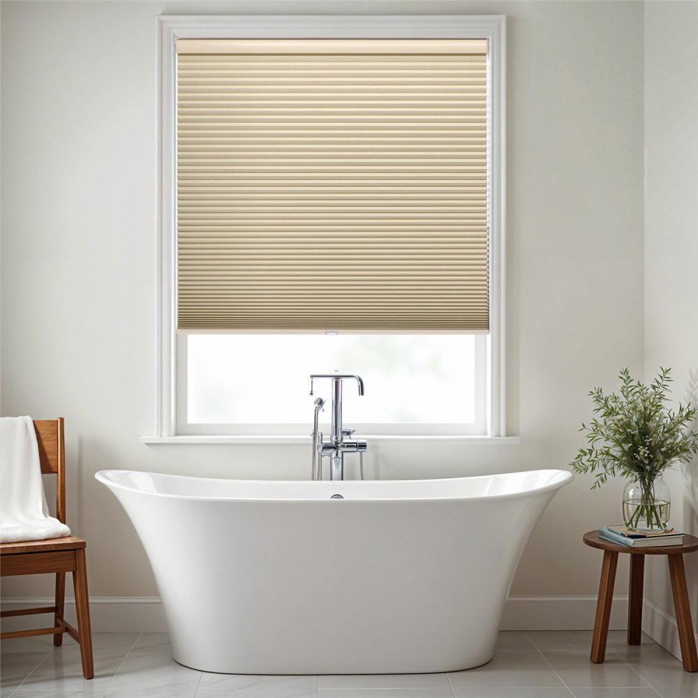 MorraHome No Drill No Tools Cordless Blackout Top Down Bottom Up Cellular Shades - MorraHome