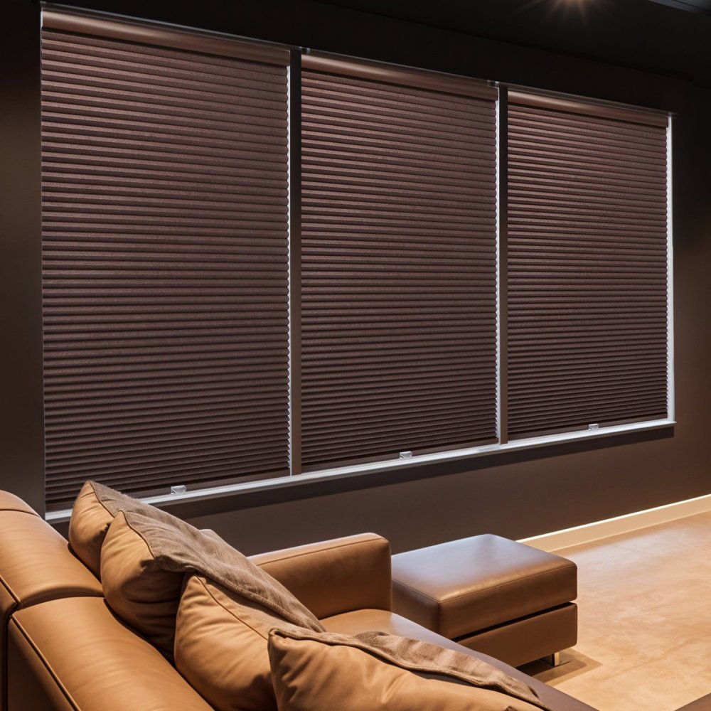 MorraHome No Drill No Tools Cordless Blackout Top Down Bottom Up Cellular Shades - MorraHome