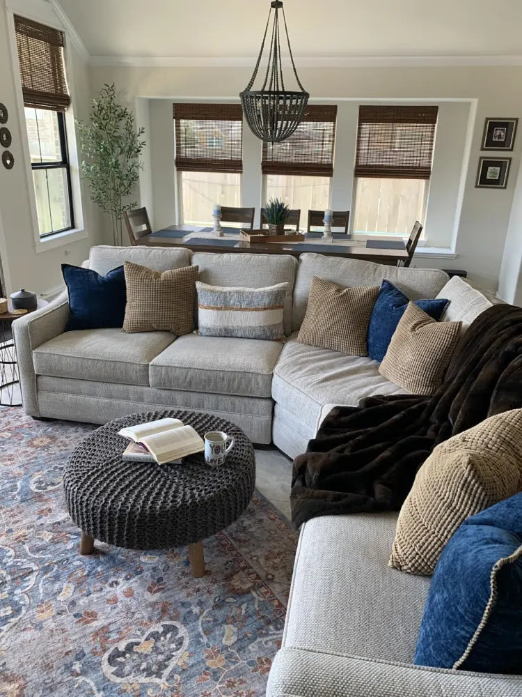 MorraHome Custom Bamboo Woven Wood Shades, Cordless