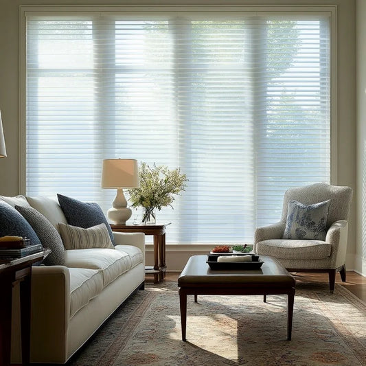 MorraHome 2 Inches Premium Light Filtering Sheer Shades Custom