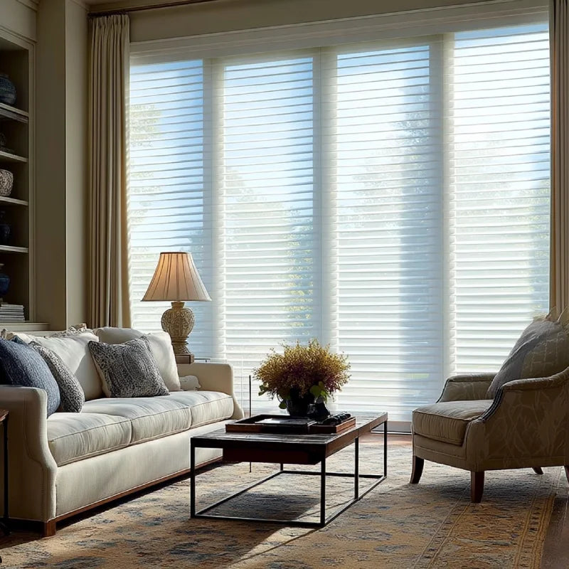 MorraHome 2 Inches Premium Light Filtering Sheer Shades Custom