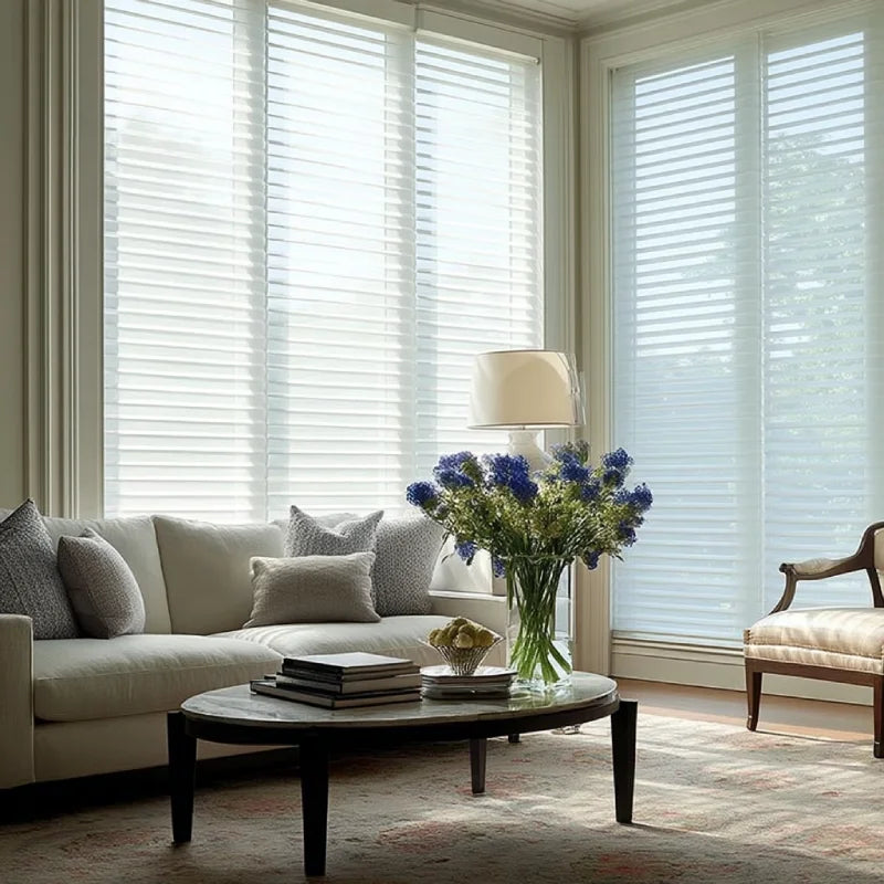 MorraHome 2 Inches Premium Light Filtering Sheer Shades Custom