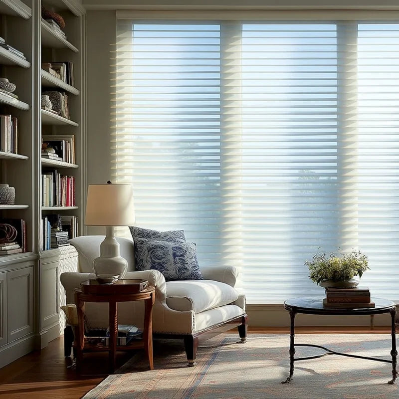 MorraHome 2 Inches Premium Light Filtering Sheer Shades Custom