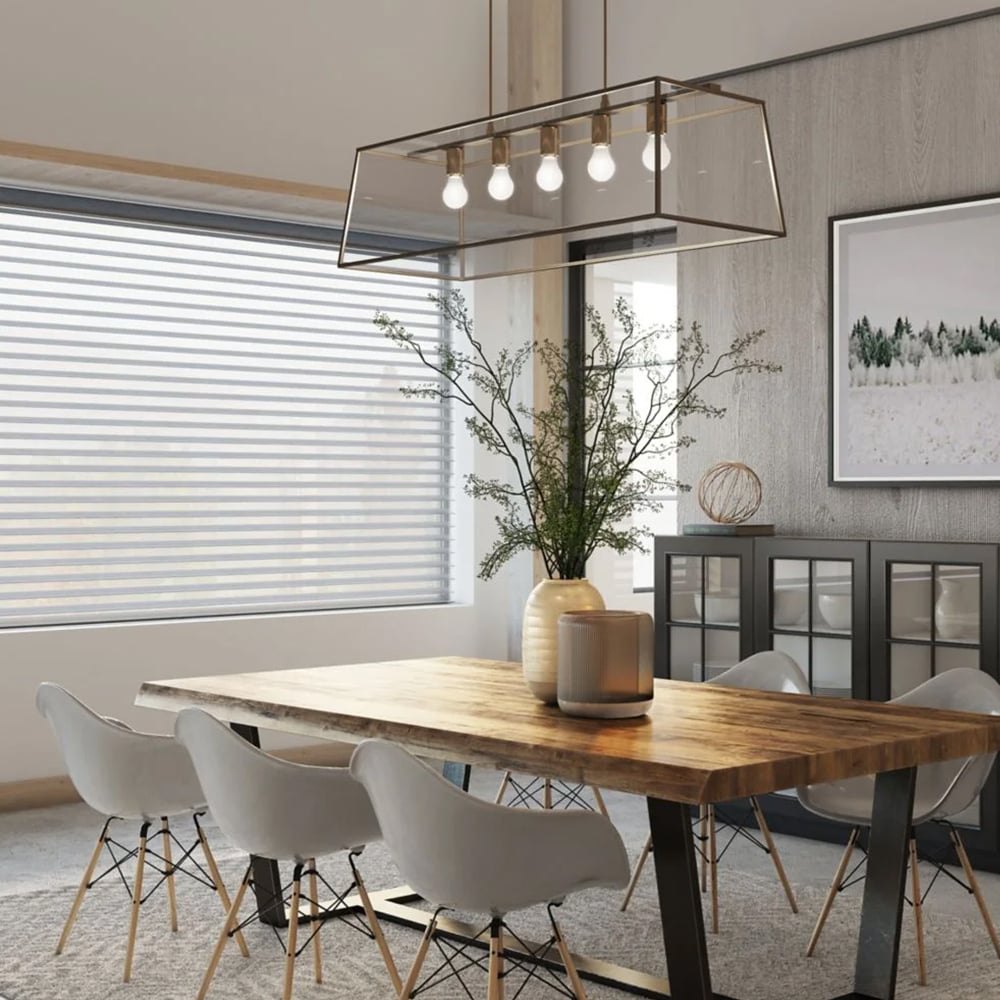 MorraHome 2 Inch Light Filtering Sheer Shades - MorraHome