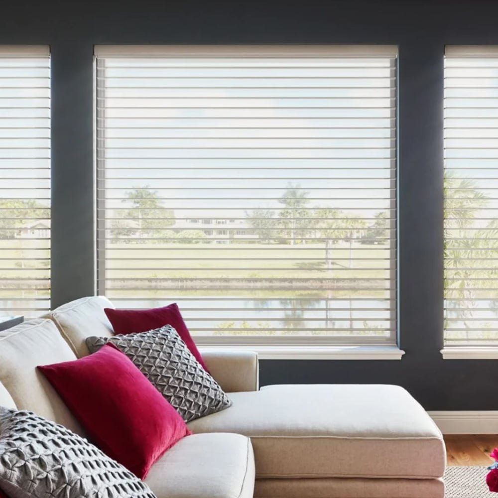 MorraHome 2 Inch Light Filtering Sheer Shades - MorraHome