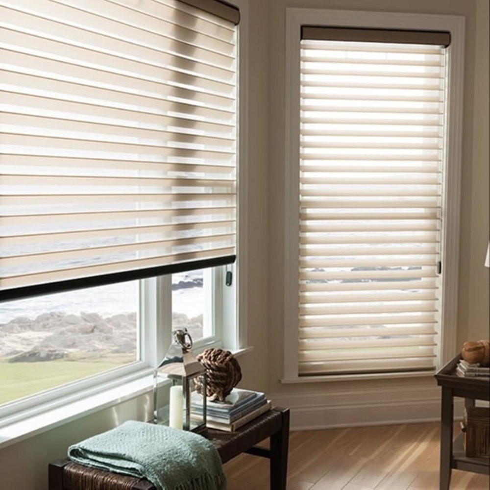 MorraHome 2 Inch Light Filtering Sheer Shades - MorraHome