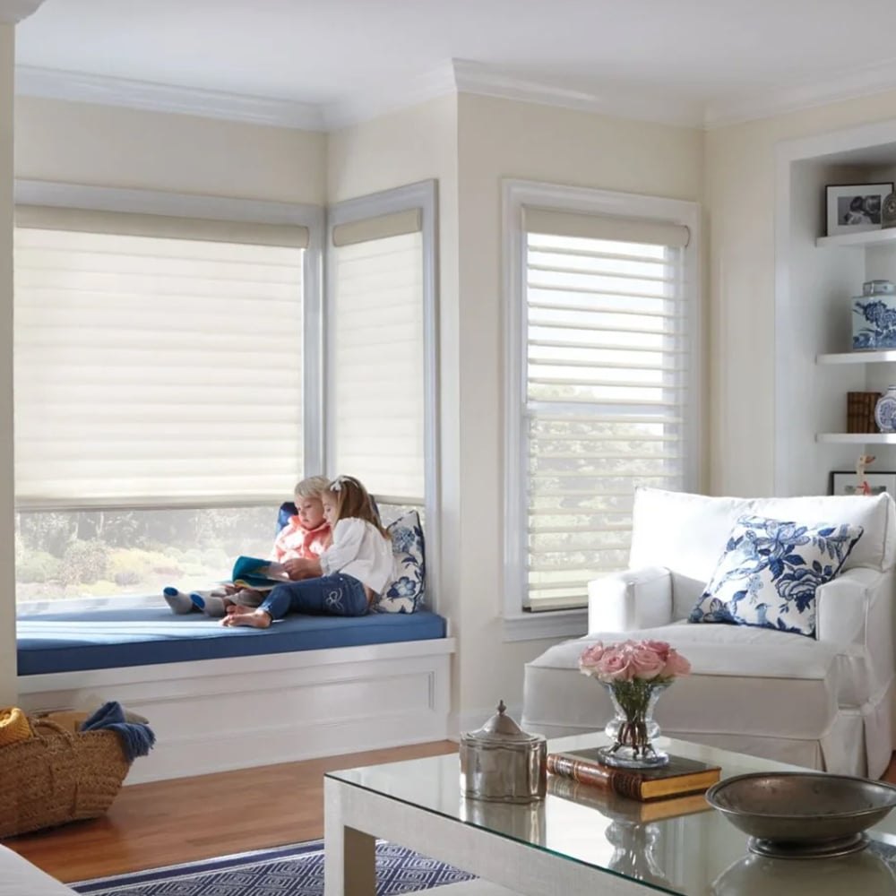 MorraHome 2 Inch Light Filtering Sheer Shades - MorraHome