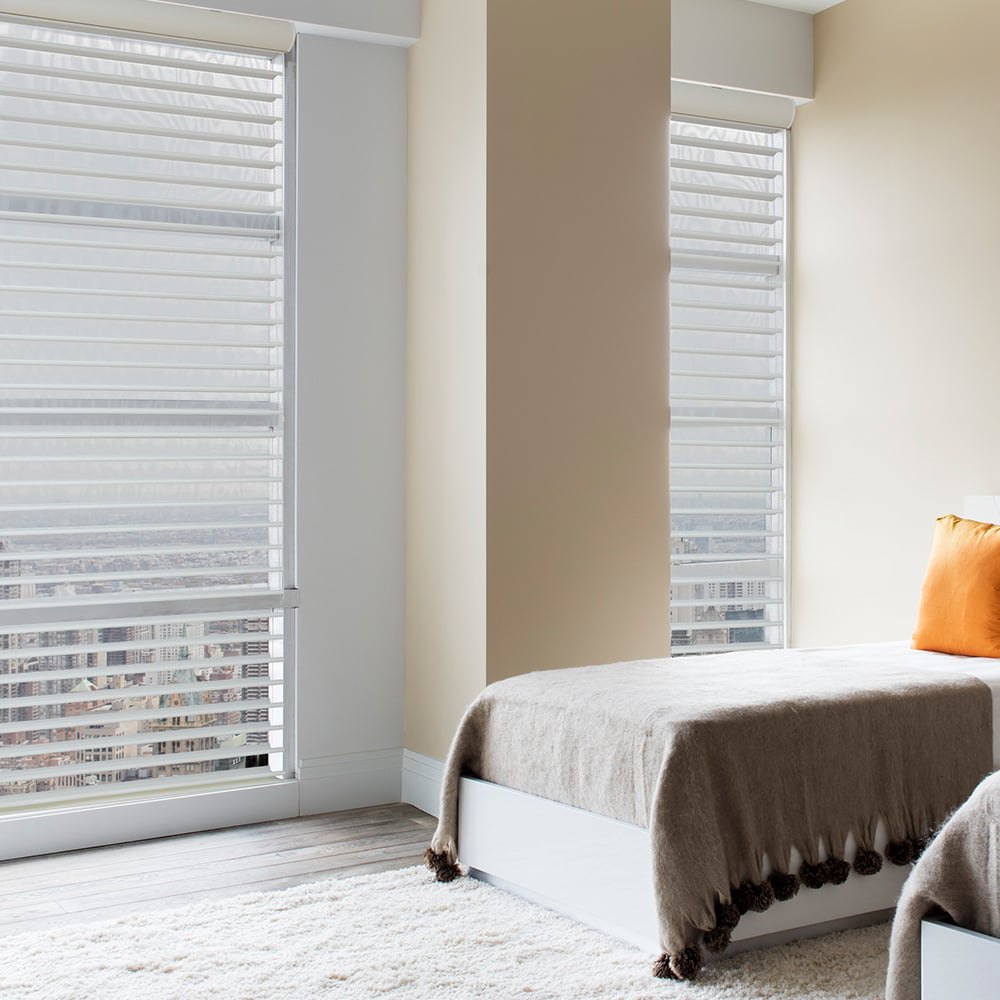 MorraHome 2 Inch Light Filtering Sheer Shades - MorraHome