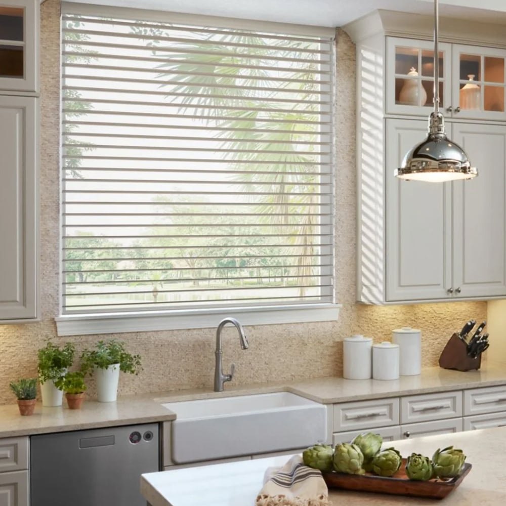 MorraHome 2 Inch Light Filtering Sheer Shades - MorraHome