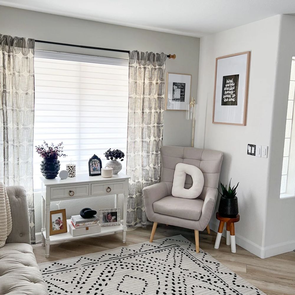 MorraHome Cordless Light Filtering Zebra Blinds for Windows - MorraHome