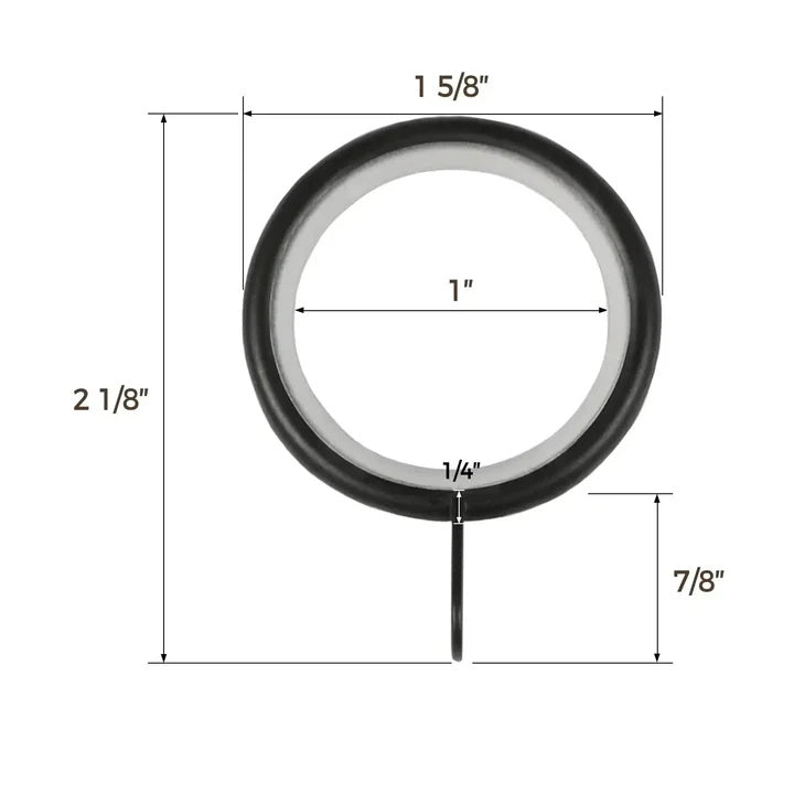 Owen Adjustable Curtain Rod with Rings - MorraHome