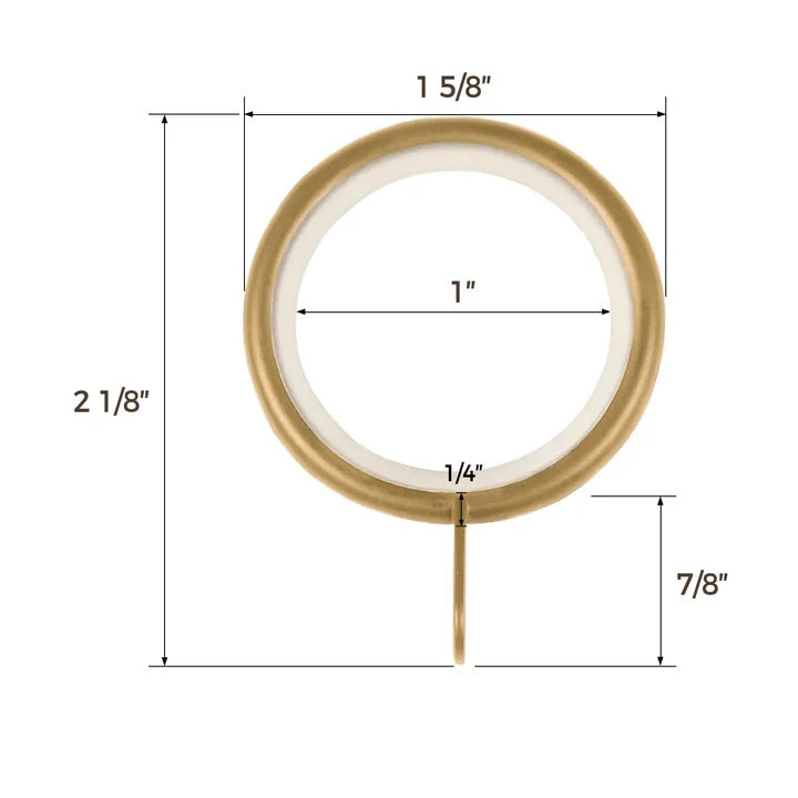 Owen Adjustable Curtain Rod with Rings - MorraHome