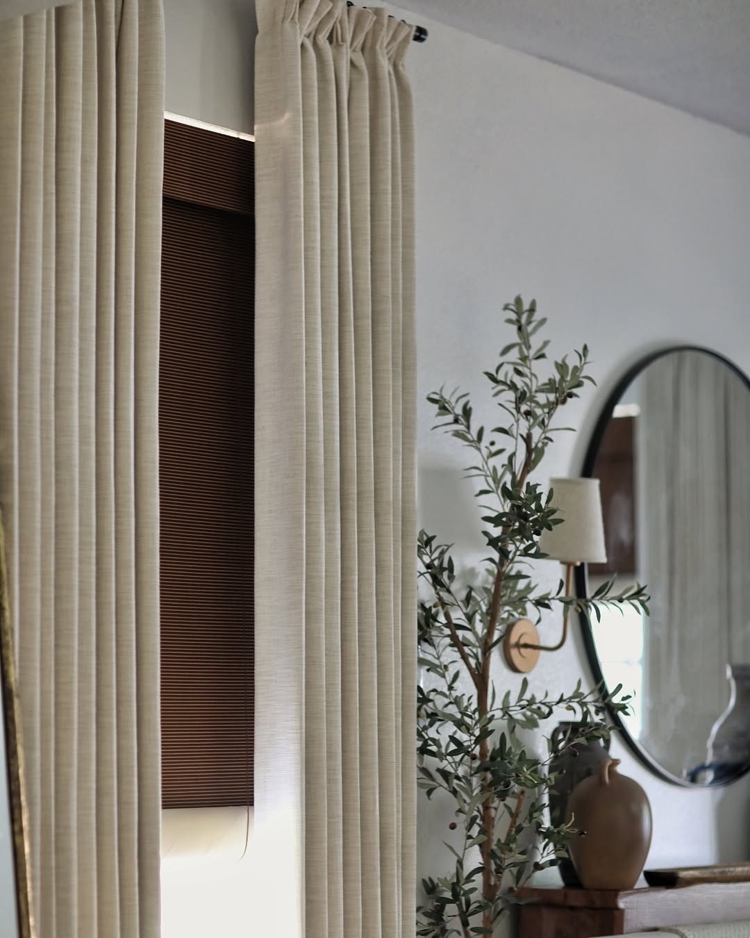 Custom Linen Blackout Curtains, Pinch Pleated Drapes