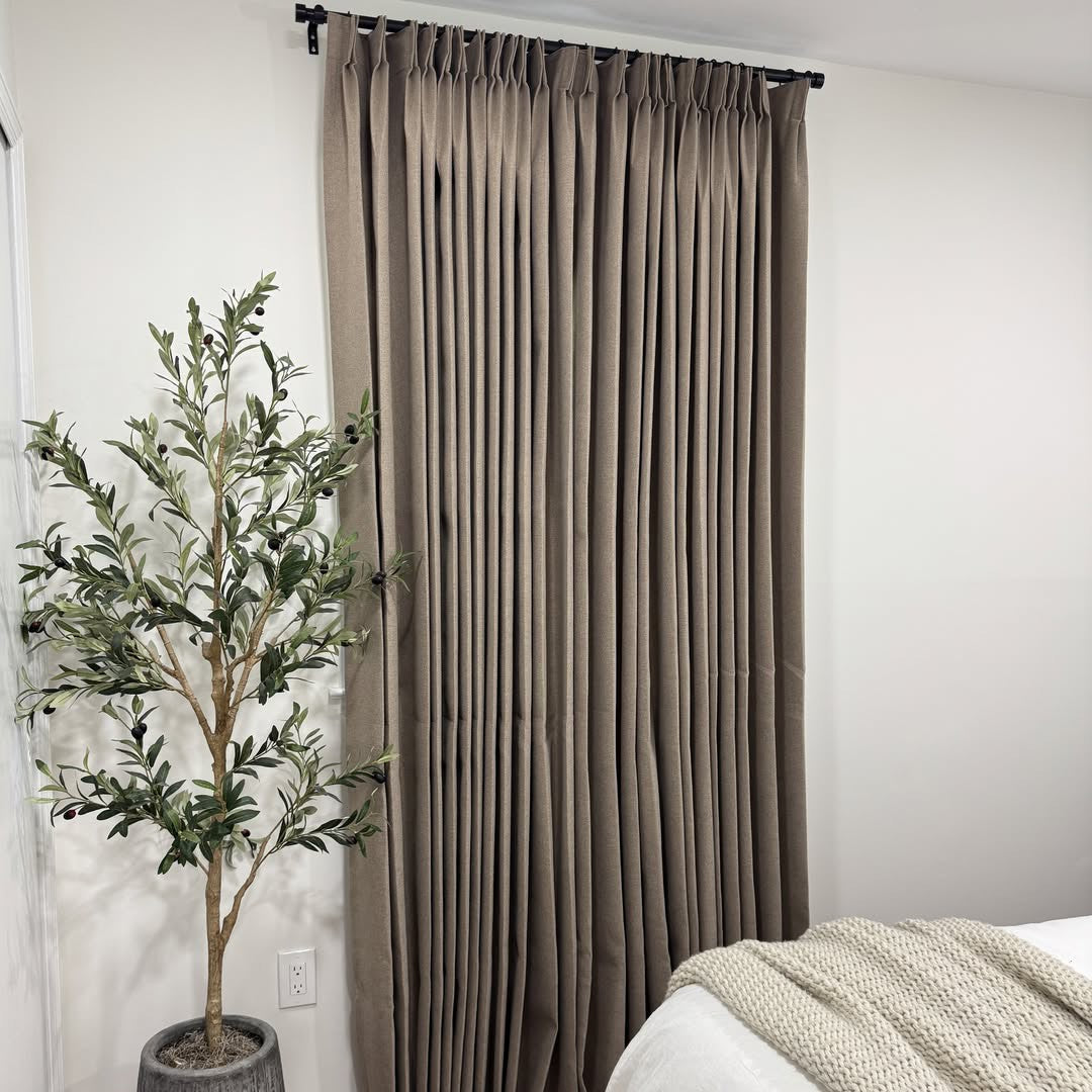 Custom Linen Curtains & Drape, Blackout and Ffiltering Options